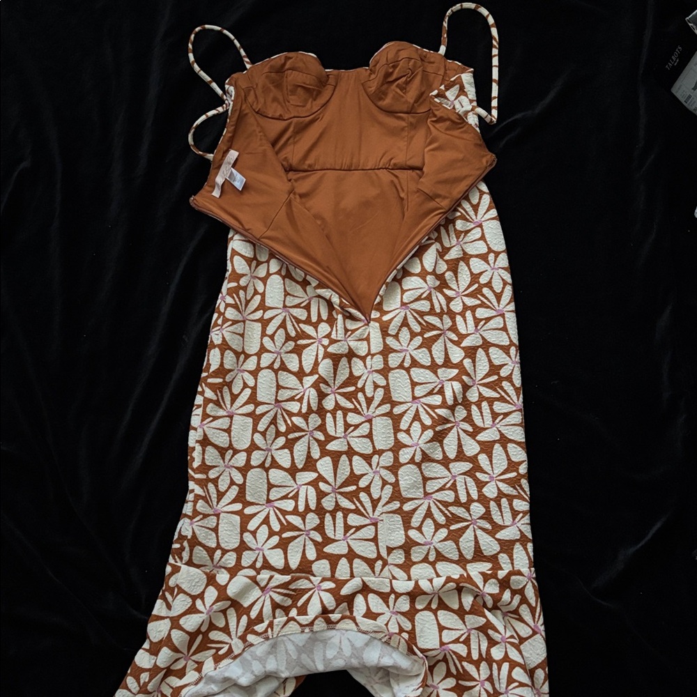 Anthropologie Hutch Floral Slim Midi Dress PREOWNED/USED - Picture 7 of 9